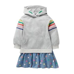 Mini Boden Hooded Sweatshirt Dress size 7/8